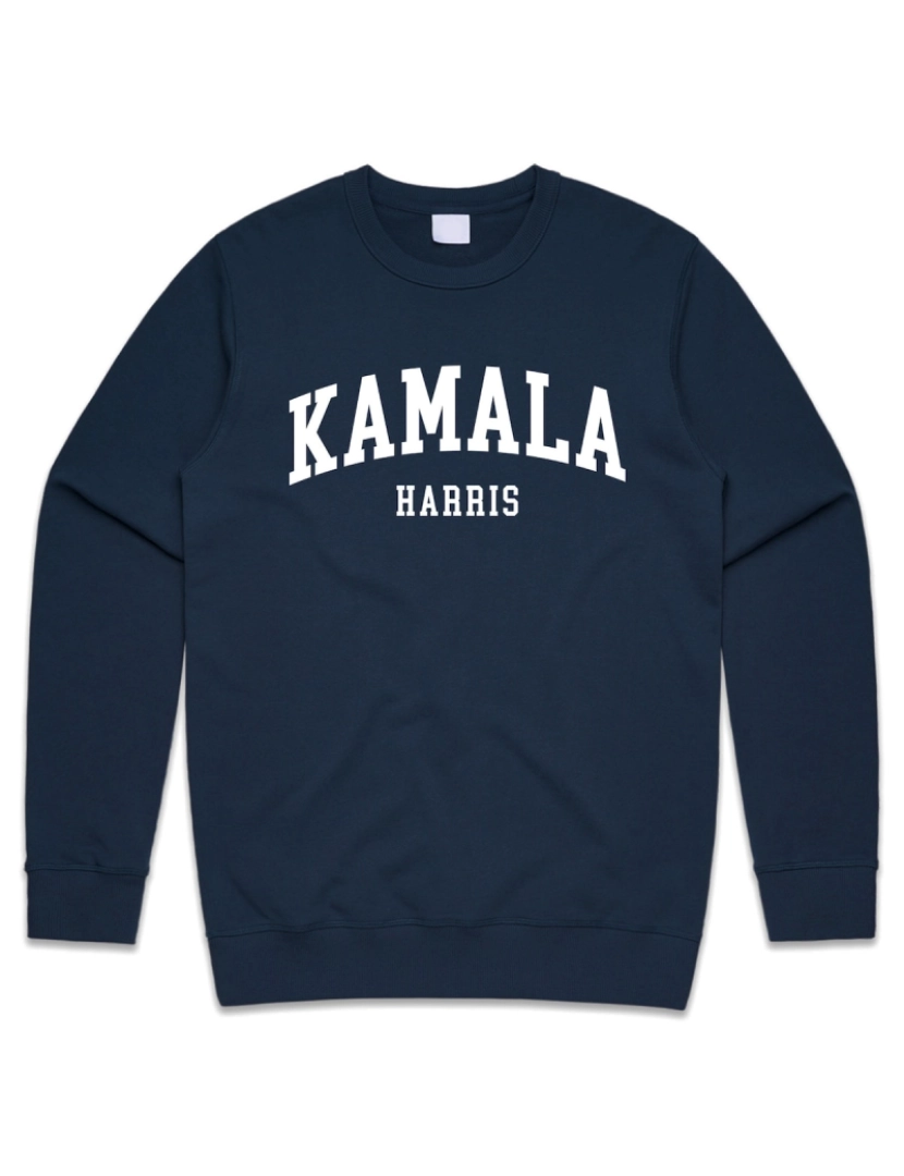 Rockinstone - moletom Kamala Harris College Jumper Sweater Moletom EUA Eleições 2024 Vote em Biden Harris para Presidente CrewneckHoodie-S