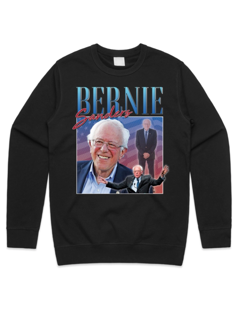 Rockinstone - moletom Bernie Sanders Homage 2020 Jumper Sweater Moletom Presidente dos EUA Campanha Eleitoral Engraçado Vote CrewneckHoodie-S