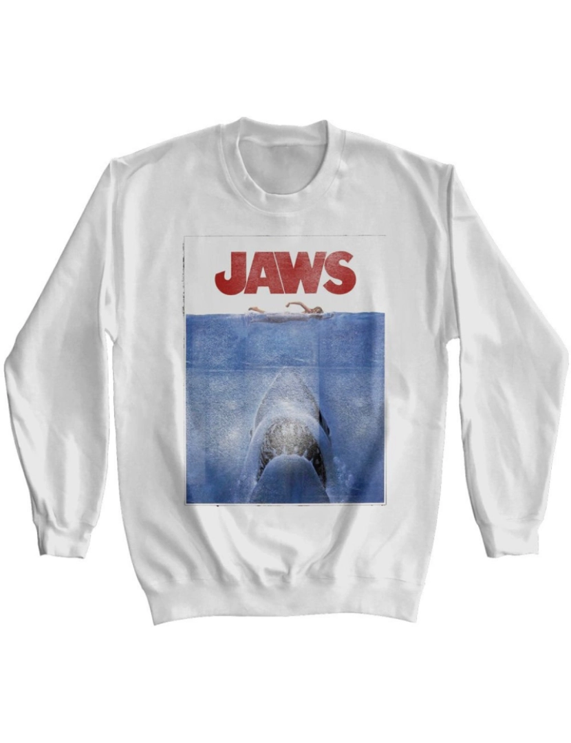 Rockinstone - moletom Jaws In Japan Moletom Branco CrewneckHoodie moletom-S