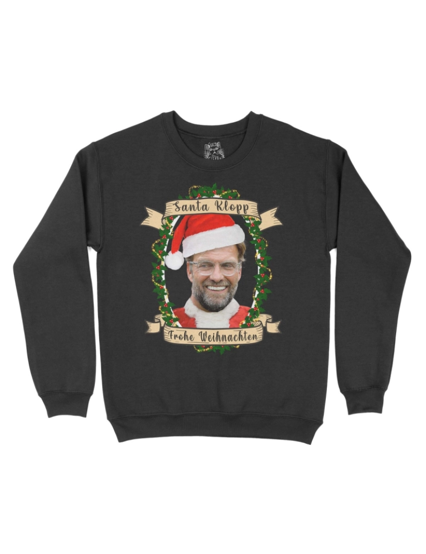 imagem de moletom Suéter de Natal Santa Klopp CrewneckMoletom com capuz-S1