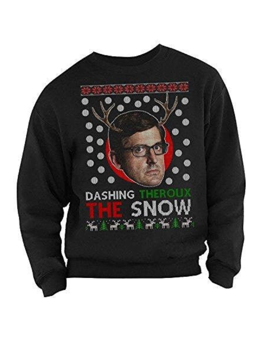 Rockinstone - moletom Louis Theroux Christmas Sweater CrewneckMoletom com capuz-S