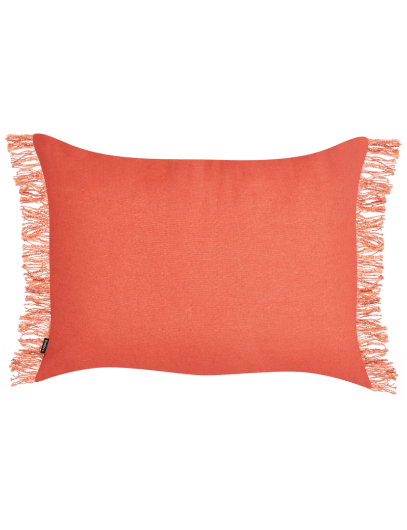 imagem de Conjunto de 2 almofadas decorativas em algodão laranja 35 x 50 cm para sofá ou cama modernos5