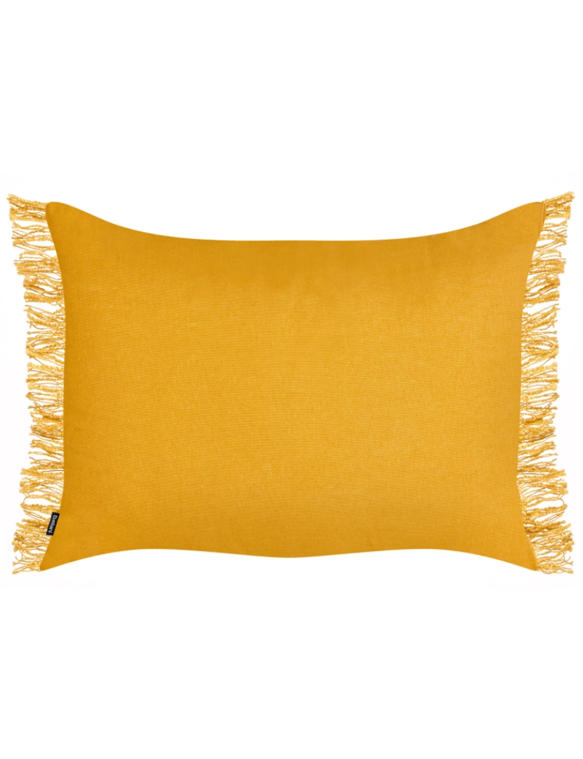 imagem de Conjunto de 2 almofadas decorativas em algodão amarelo 35 x 50 cm para sofá ou cama modernos5