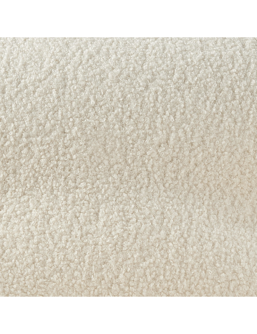 imagem de Sofá em bouclé branco com pés metálicos 210 x 90 cm com almofadas estilo retro11