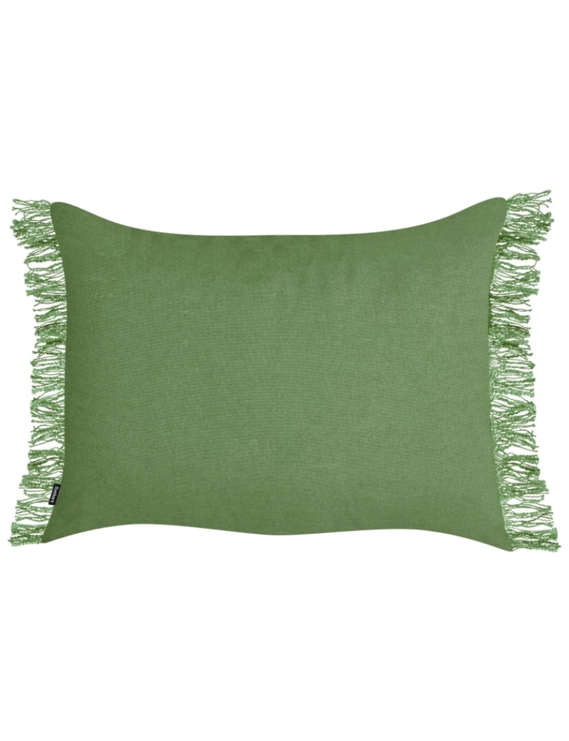 imagem de Conjunto de 2 almofadas decorativas em algodão verde 35 x 50 cm para sofá ou cama modernos5