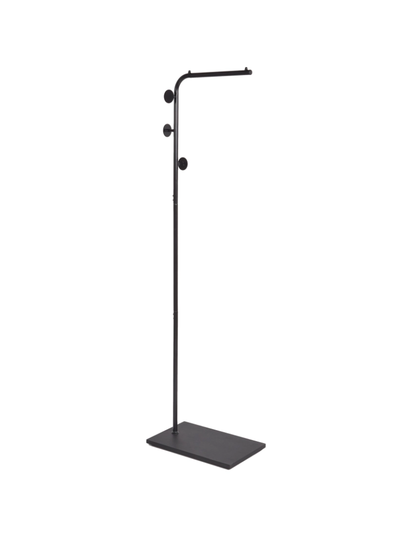 Beliani - Bengaleiro de pé em metal preto 169 cm de estilo industrial moderno peça decorativa para Hall de entrada