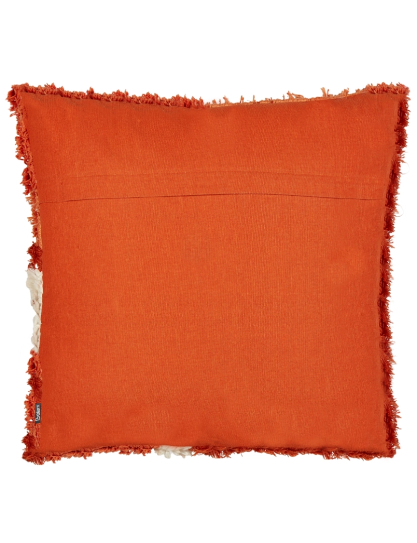 imagem de Conjunto de 2 almofadas decorativas em algodão laranja 45 x 45 cm tufado para quarto ou sala5