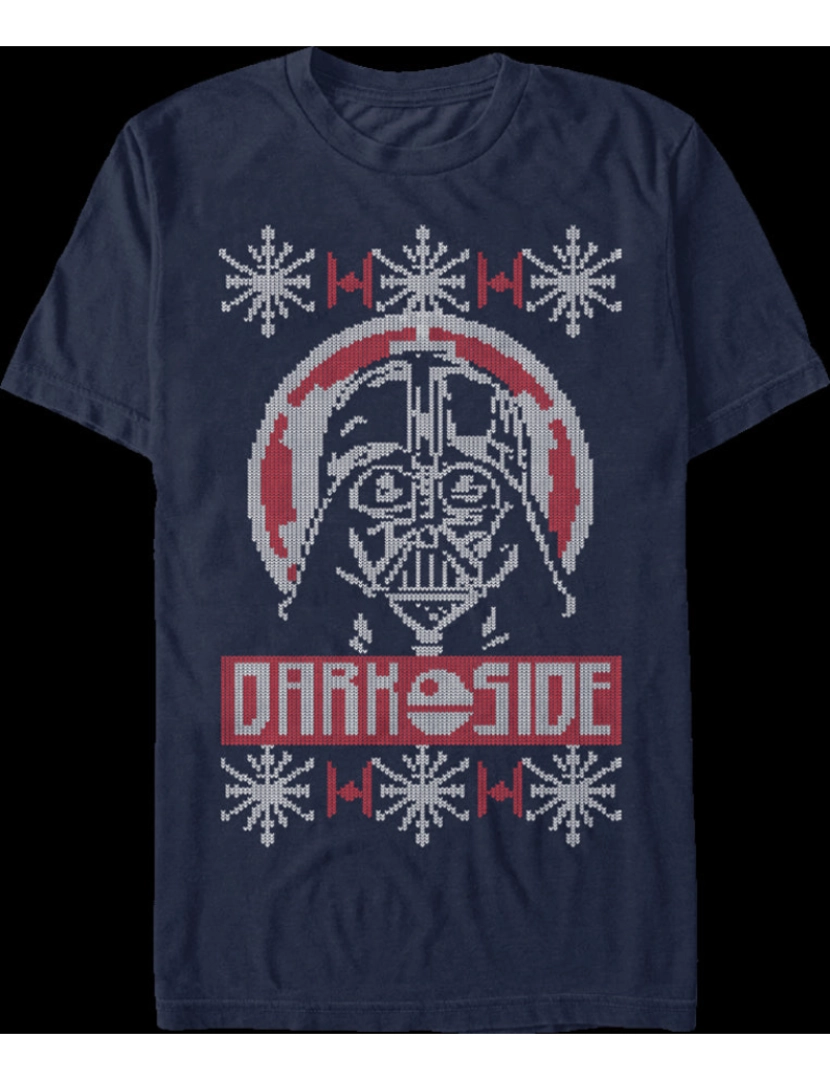 imagem de Padrão de malha de camiseta de Natal Star Wars Darth Vader-S1