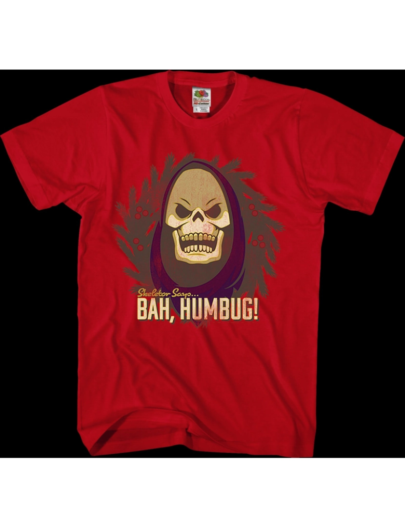 Rockinstone - Camiseta Skeletor Diz Bah Humbug Mestres do Universo-S