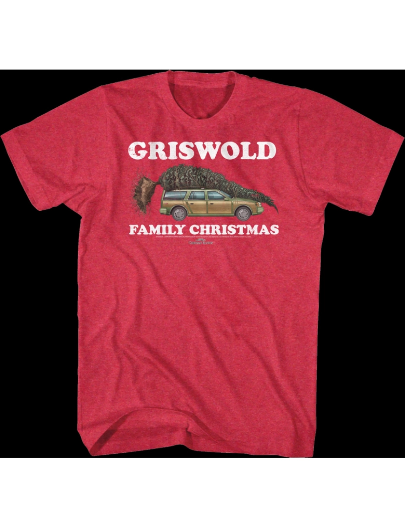 Rockinstone - Camiseta Férias de Natal da família Red Griswold-S