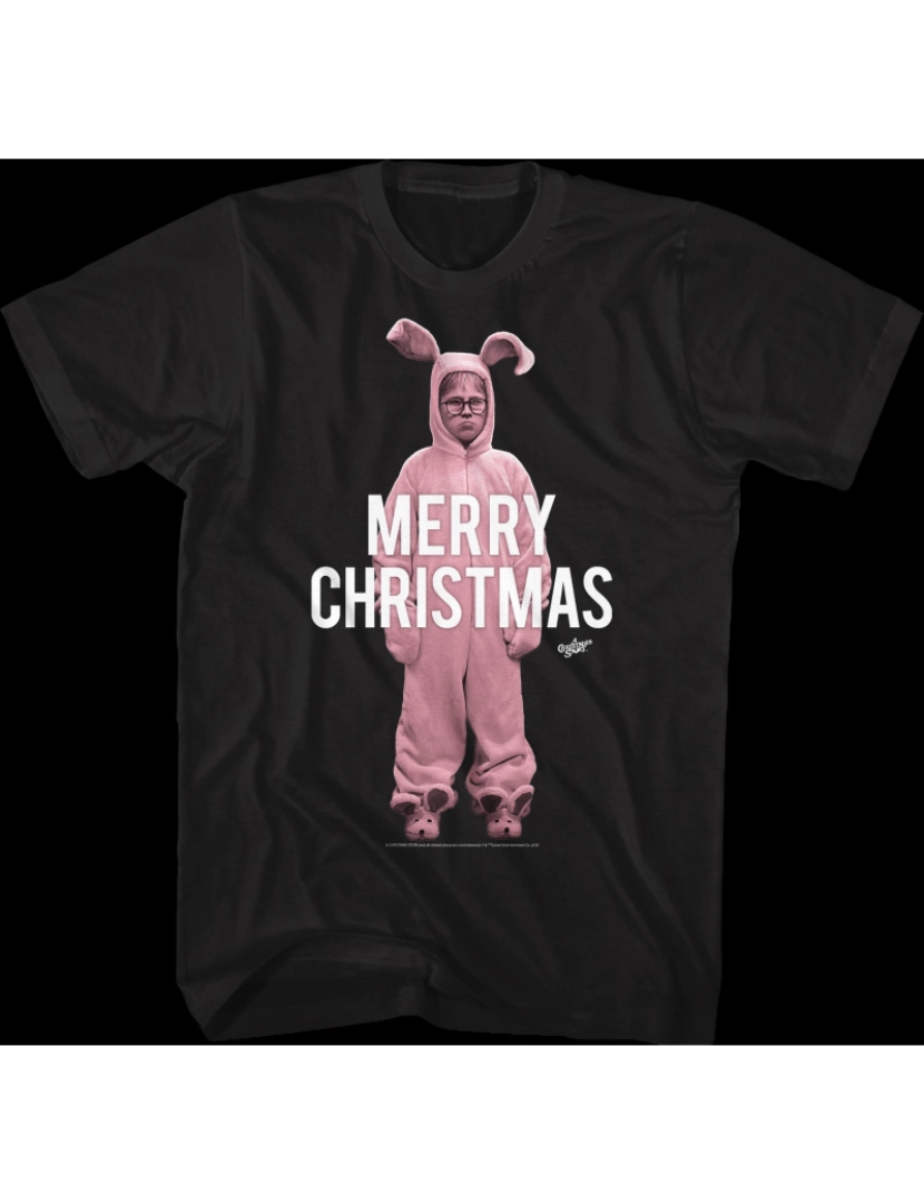 Rockinstone - Camiseta História de Natal do Coelhinho Rosa-S