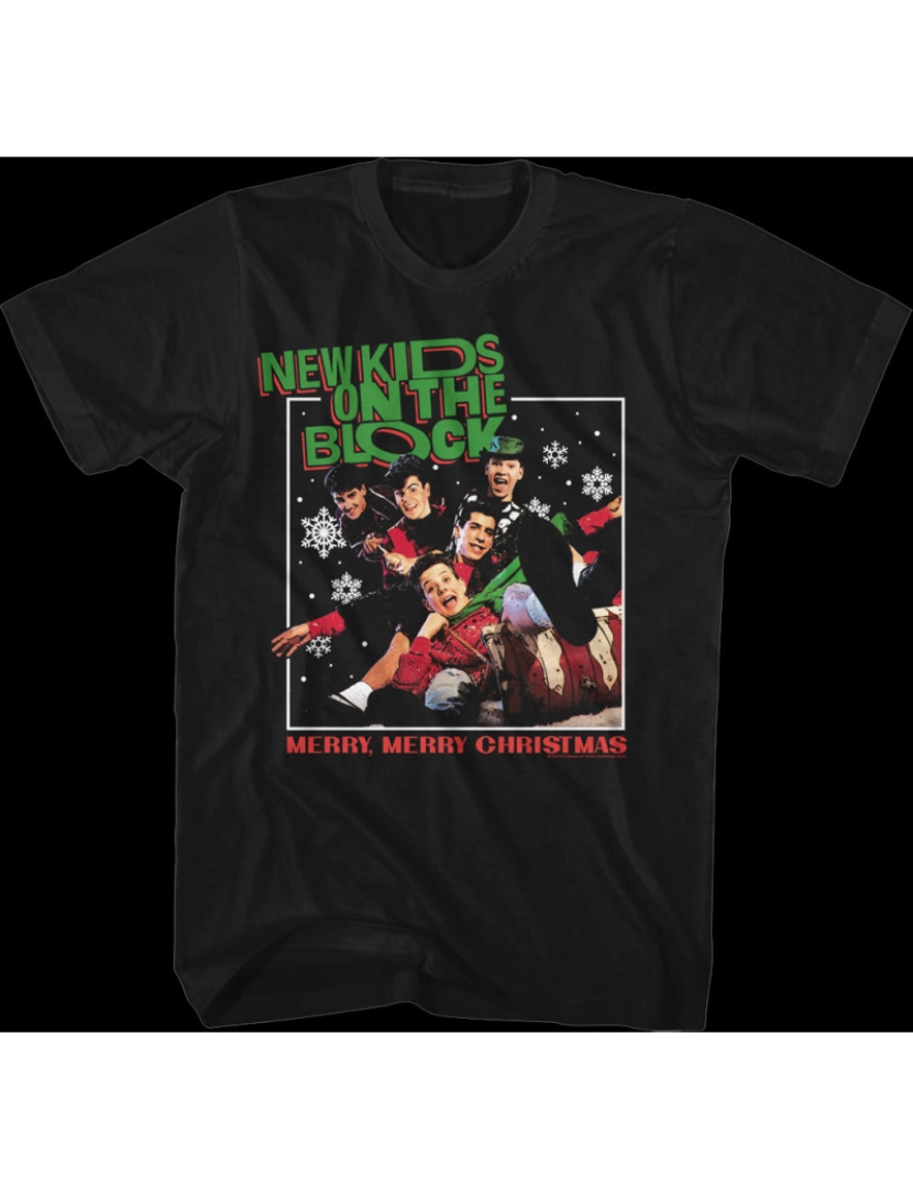 Rockinstone - Camiseta Feliz, Feliz Natal Novo Kids On The Block-S