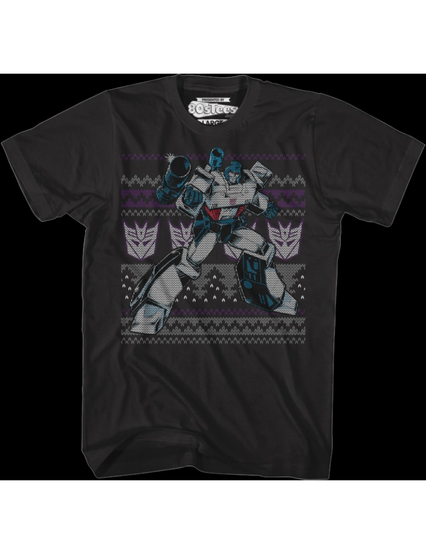 imagem de Camiseta Megatron Faux Ugly Christmas Transformers-S1