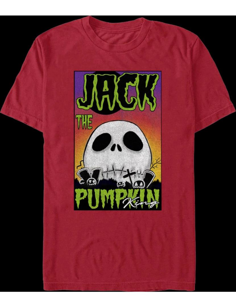 Rockinstone - Camiseta Jack, o rei da abóbora, pesadelo antes do Natal-S