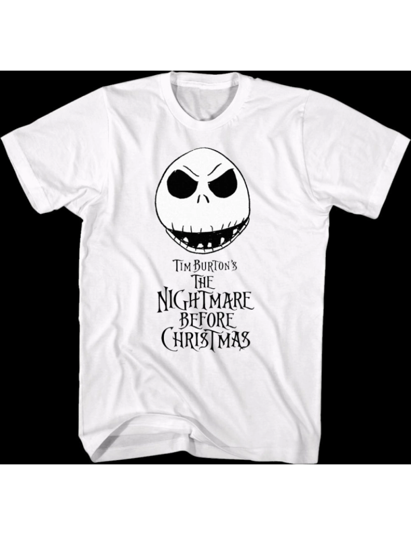 Rockinstone - Camiseta Jack Skellington Head Pesadelo antes do Natal-S