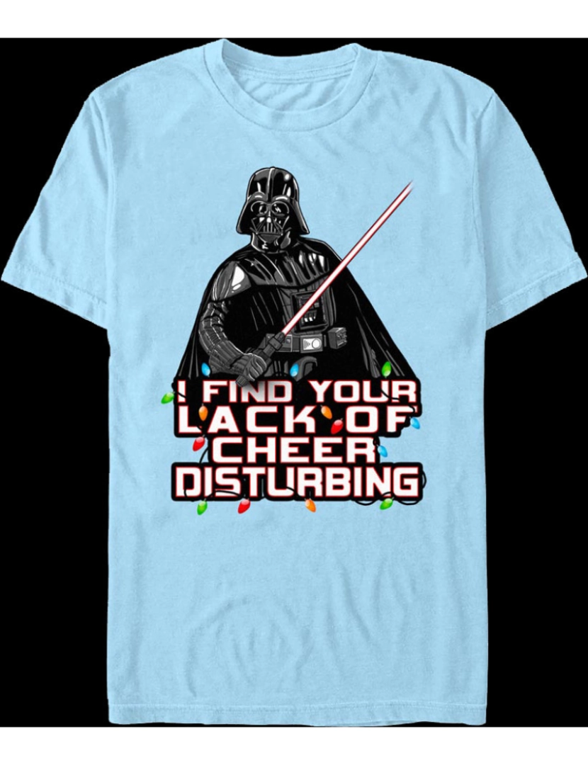 Rockinstone - Acho que sua falta de alegria perturba Darth Vader Star Wars Camiseta-S