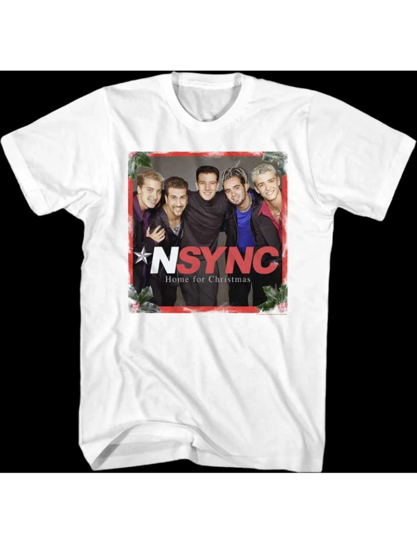 Rockinstone - Camiseta Home para o Natal NSYNC-S