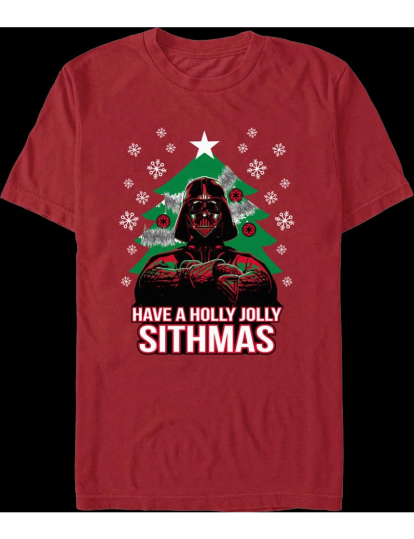 imagem de Tenha uma camiseta Holly Jolly Sithmas Darth Vader Star Wars-S1