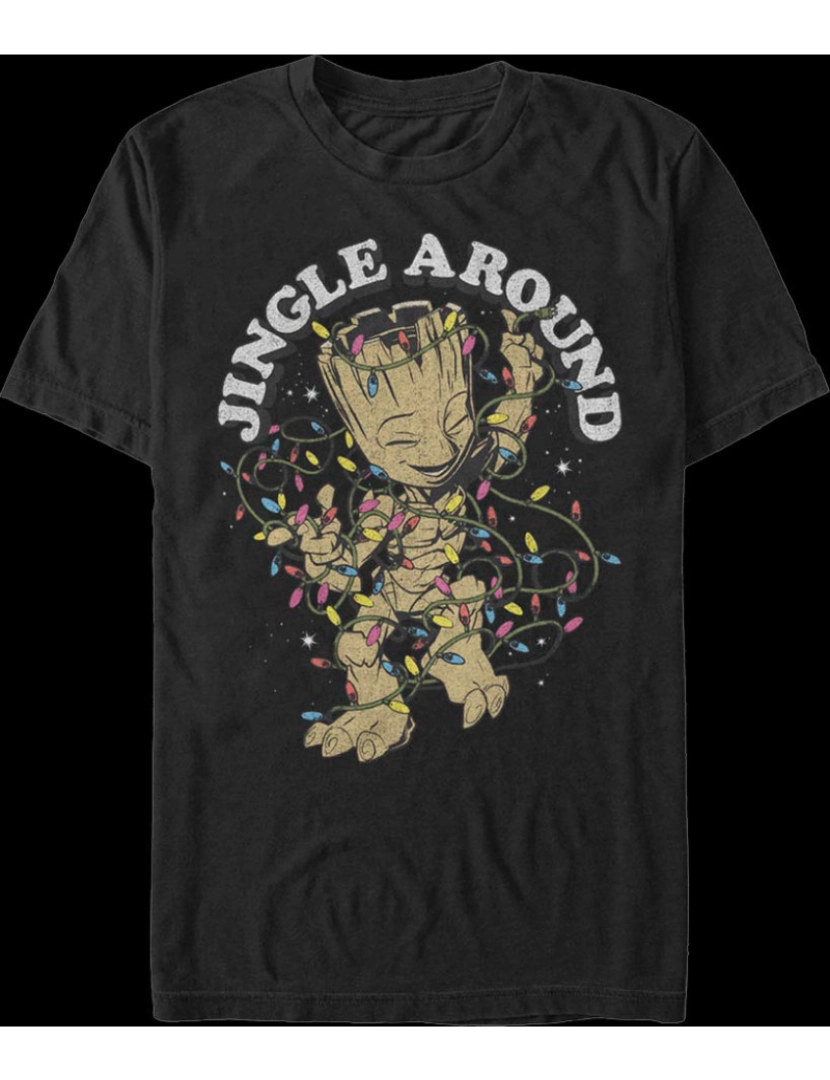 Rockinstone - Camiseta Groot Jingle Around Marvel Comics-S