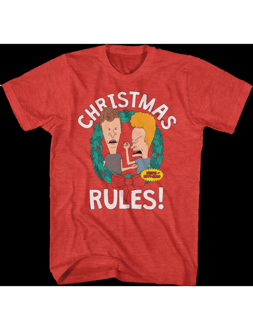 Rockinstone - Camiseta Regras de Natal Beavis e Butt-Head-S