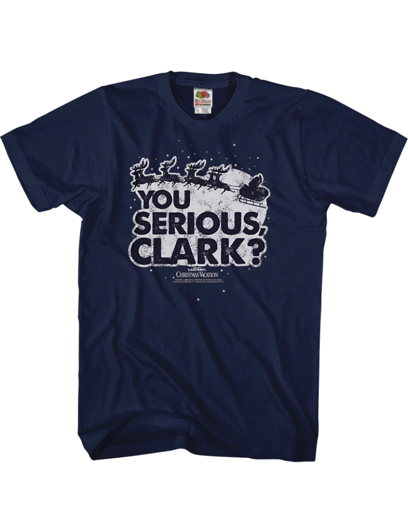 Rockinstone - Camiseta Você Sério Clark Férias de Natal-S