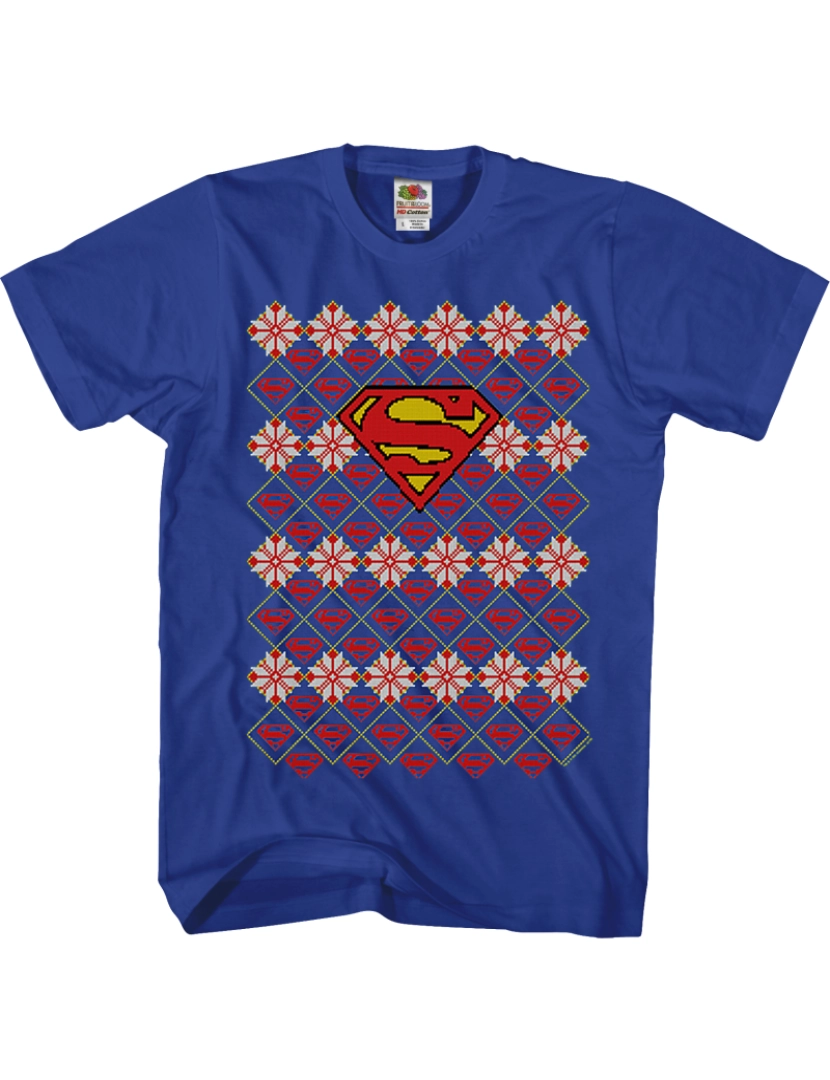 imagem de Camiseta Superman Ugly Faux Knit DC Comics-S1