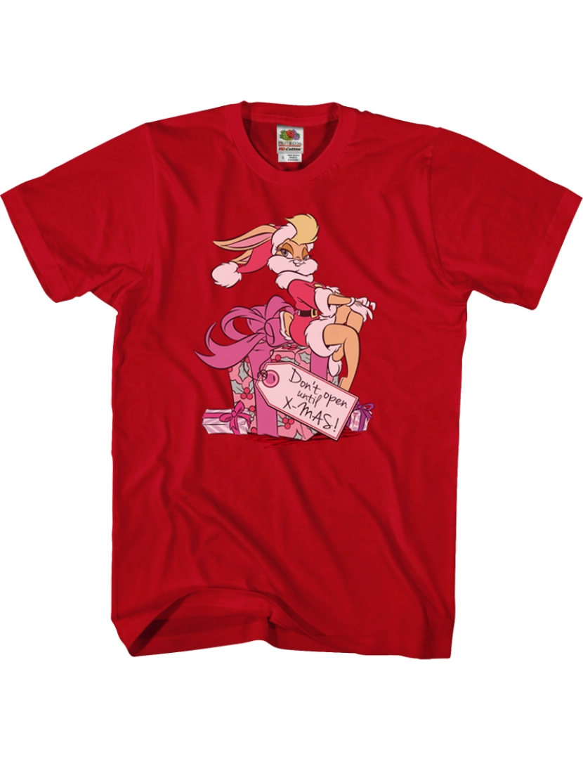 imagem de Lola Bunny Presente de Natal Looney Tunes Camiseta-S1