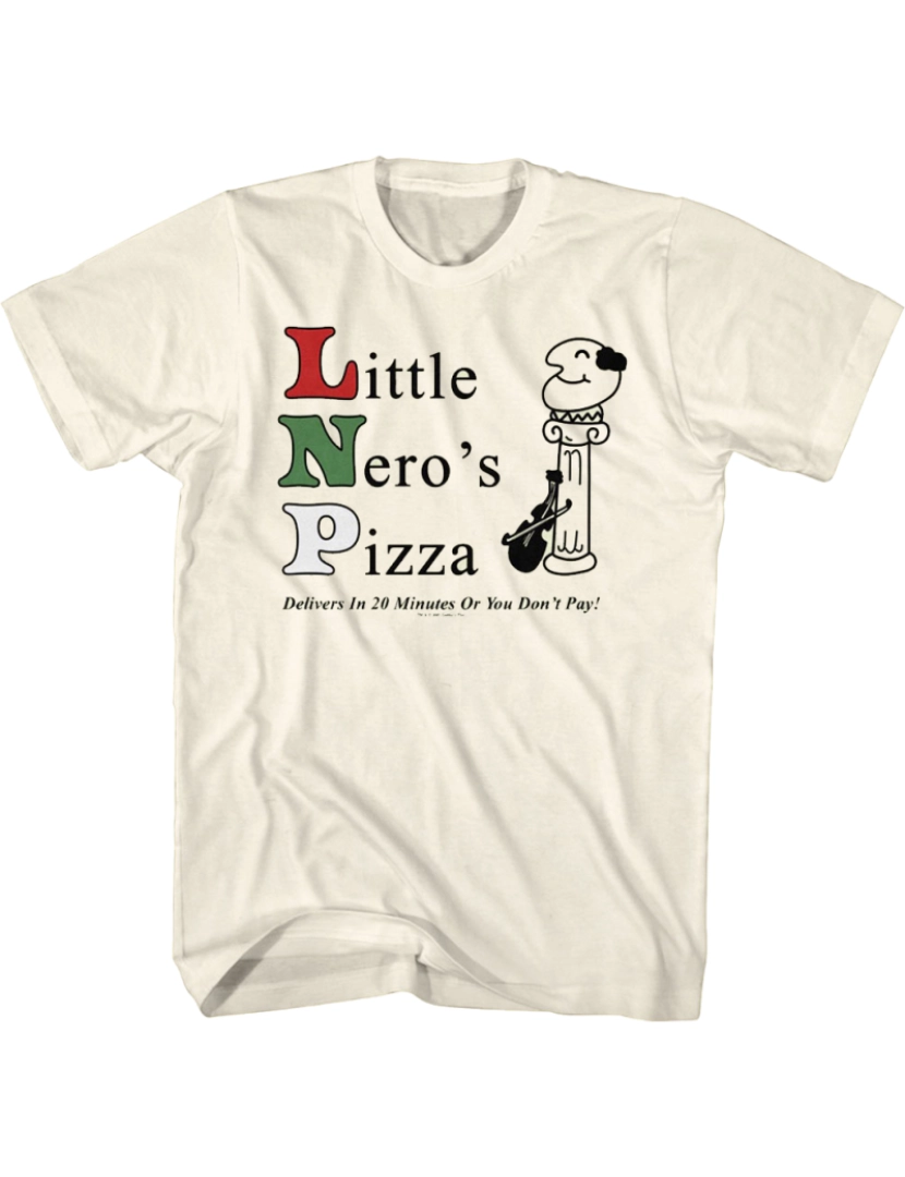 imagem de Camiseta Little Nero's Pizza Sozinho em Casa-S1