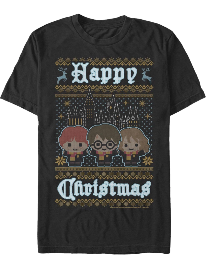 Rockinstone - Camiseta Feliz Natal Harry Potter-S