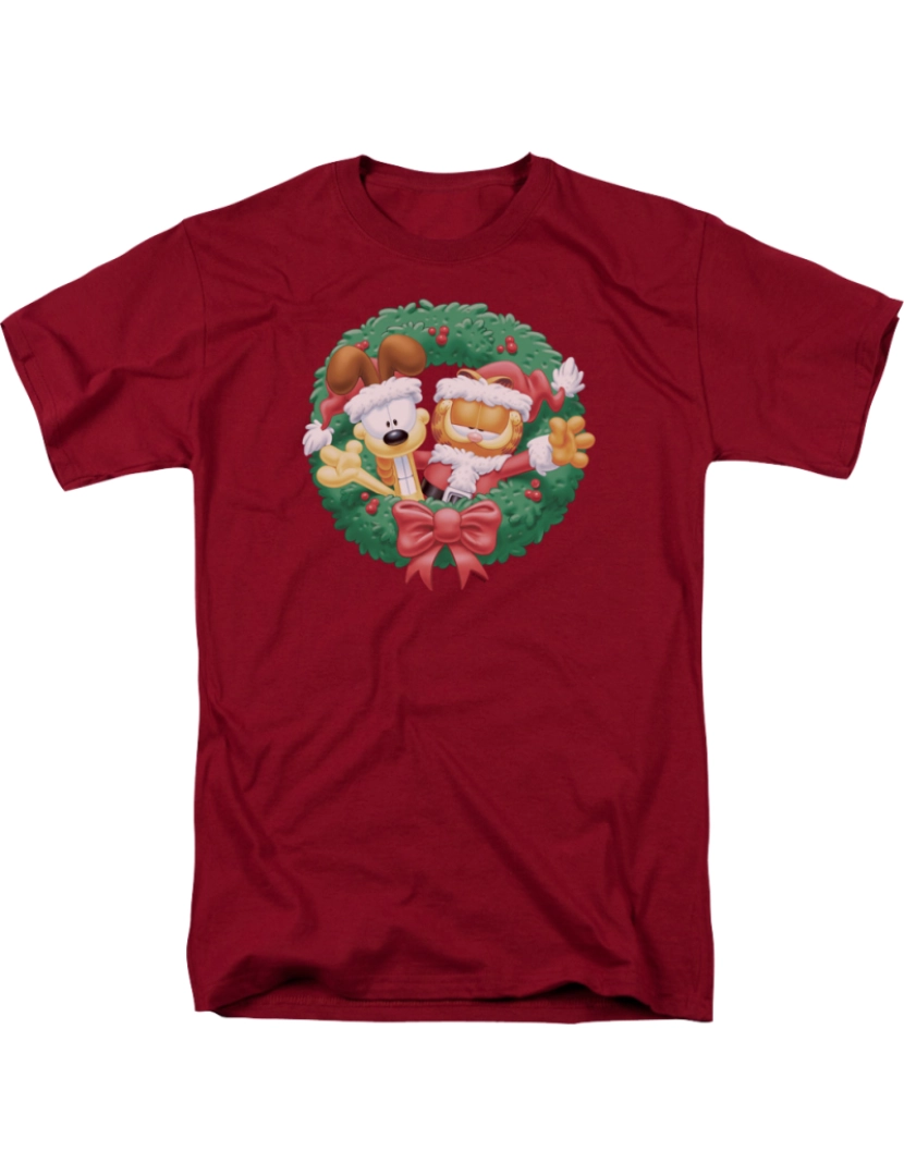 Rockinstone - Camiseta de Natal Garfield-S