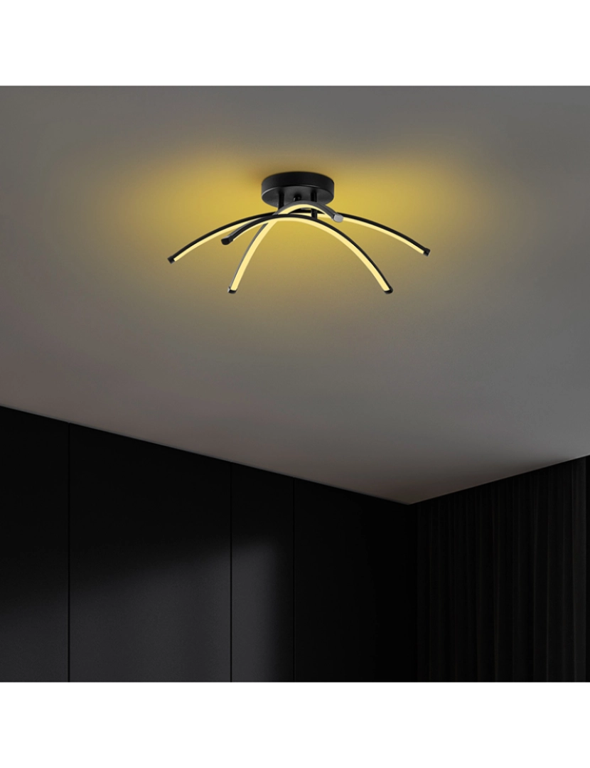 ASR - Candeeiro Teto Ledbanana - 13685 Black