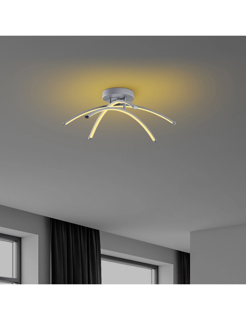 ASR - Candeeiro Teto Ledbanana - 13688 Grey