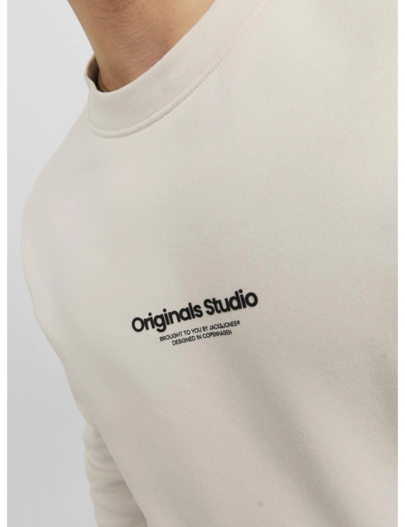 imagem de Jack & Jones Vesterbro Sweat Crew Neck Bege5