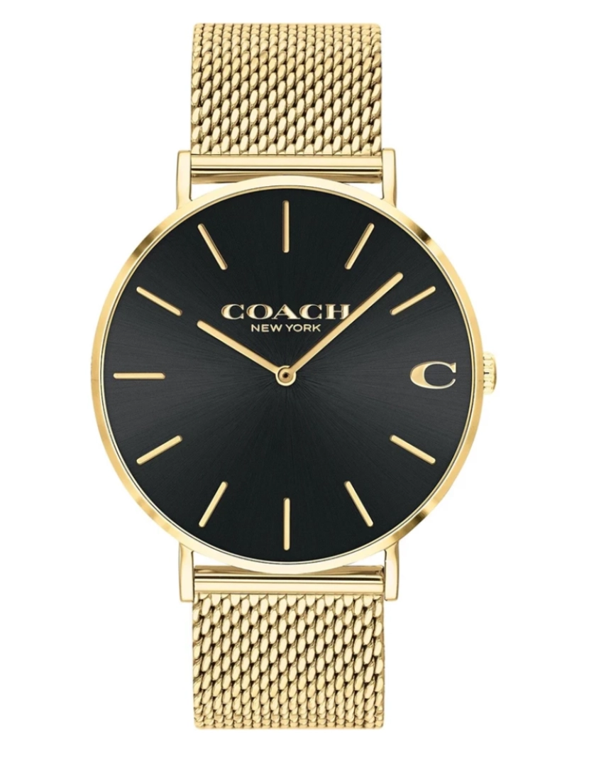 Coach - Relógio Dourado e Preto Homem