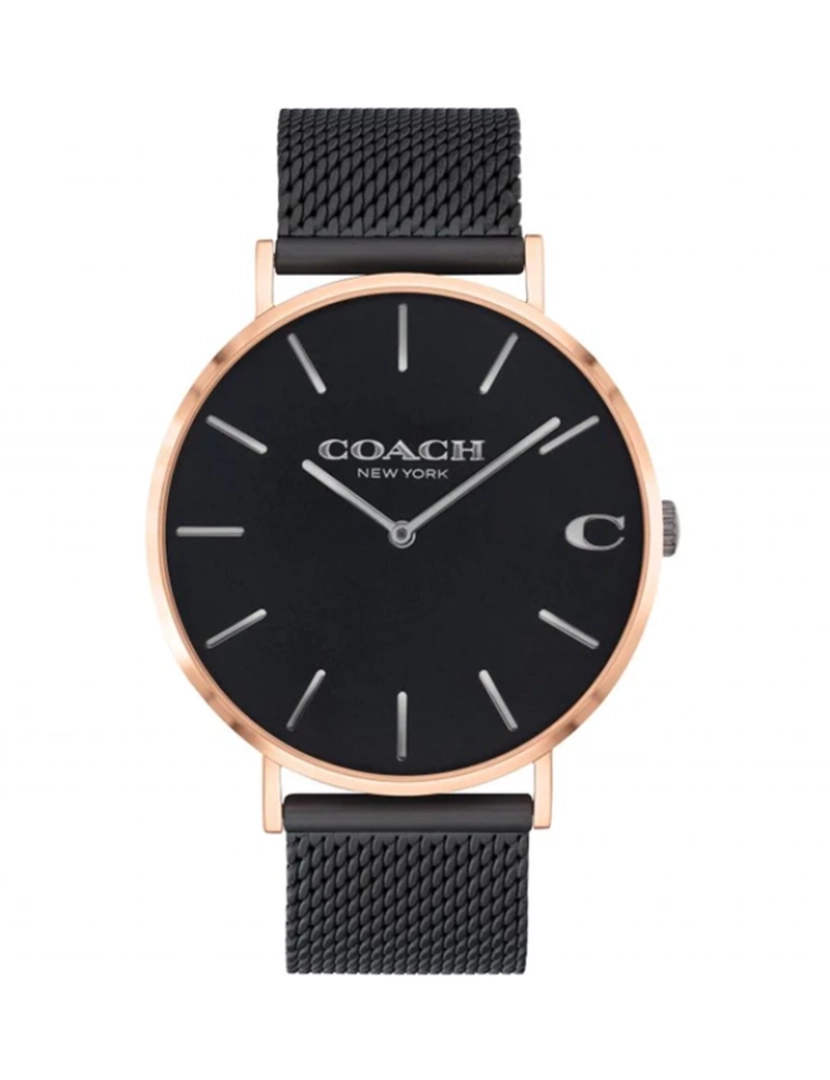 Coach - Relógio Preto e Rose Gold Homem