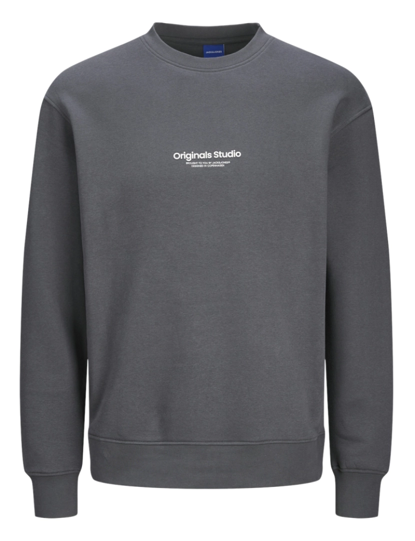 Jack & Jones - Jack & Jones Vesterbro Sweat Crew Neck Cinza