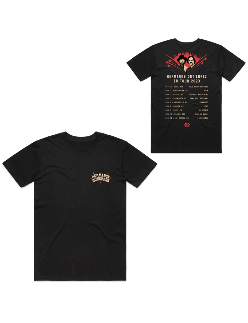 Rockinstone - Camiseta Hermanos Gutierrez Outono 2023 Tour-S