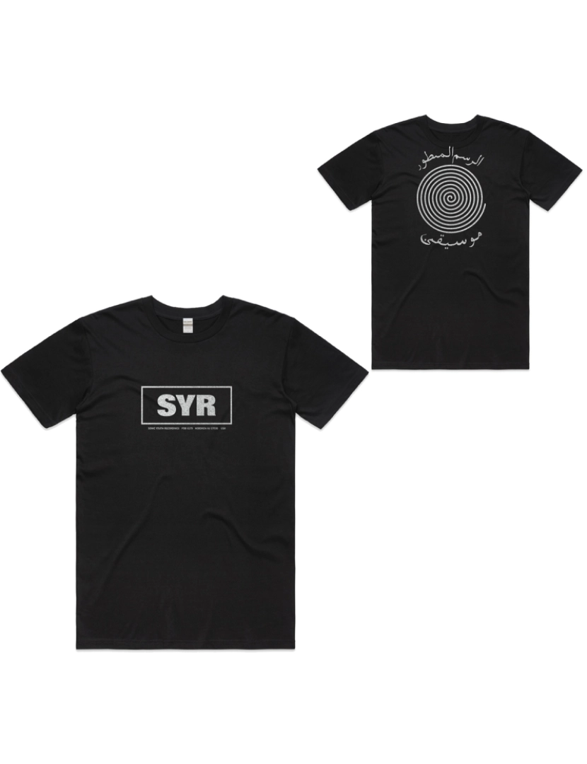 Rockinstone - Camiseta Sonic Youth SYR Preta-S