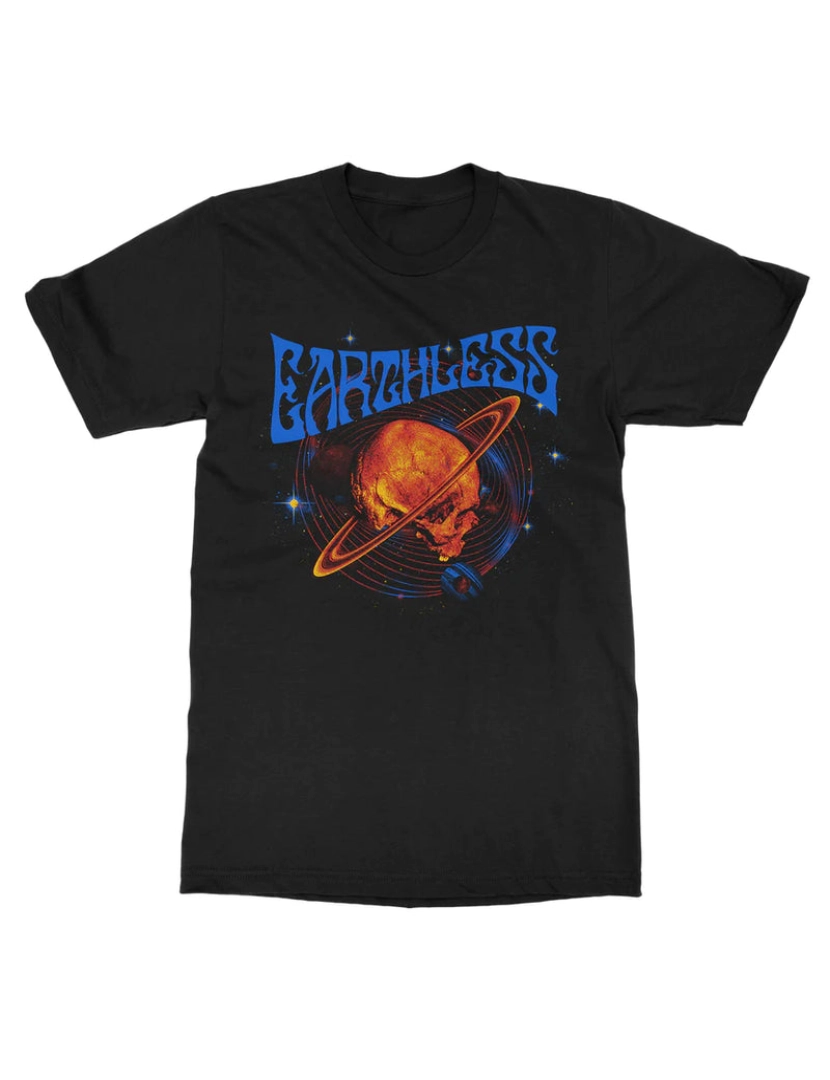 Rockinstone - Camiseta Caveira Cósmica Sem Terra-S