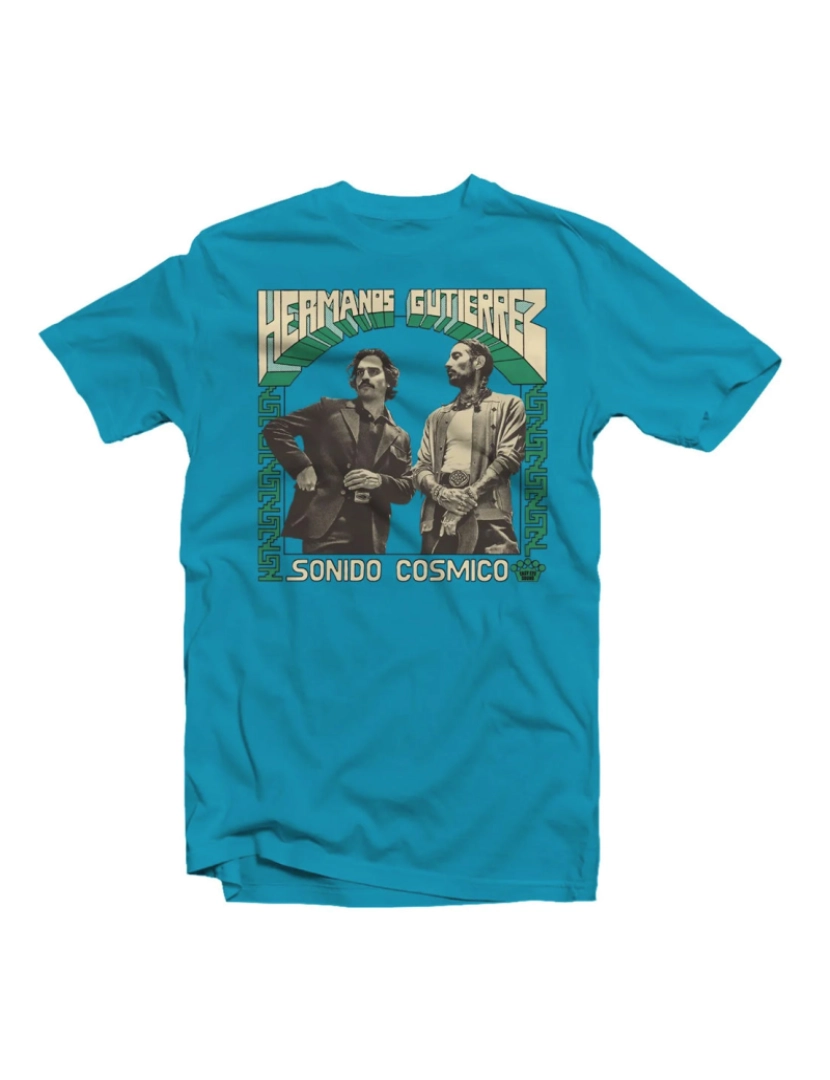 Rockinstone - Camiseta Hermanos Gutierrez Sonido Cosmico Turquesa-S