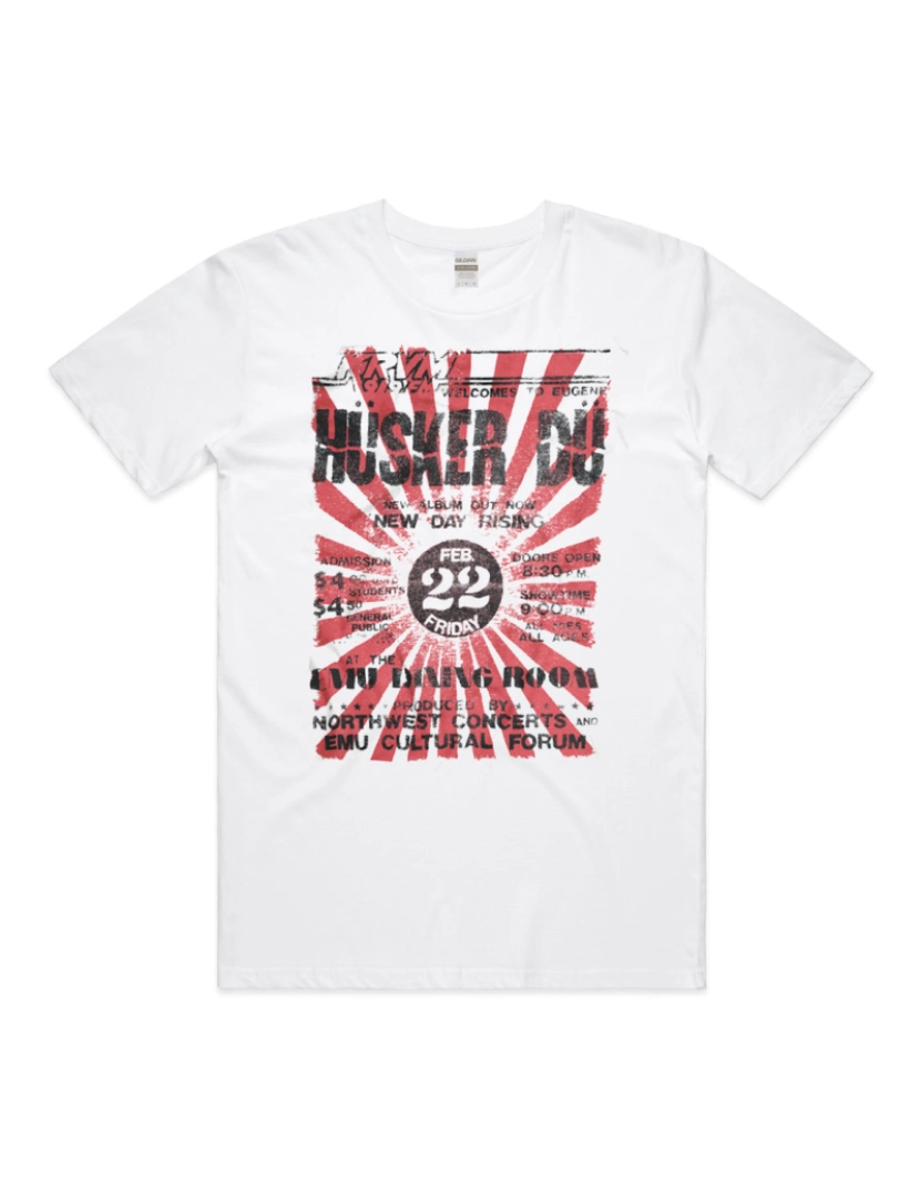 Rockinstone - Camiseta Husker Du Eugene Flyer-S