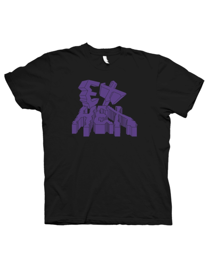 Rockinstone - Camiseta Ex Hex Purple Logo-S