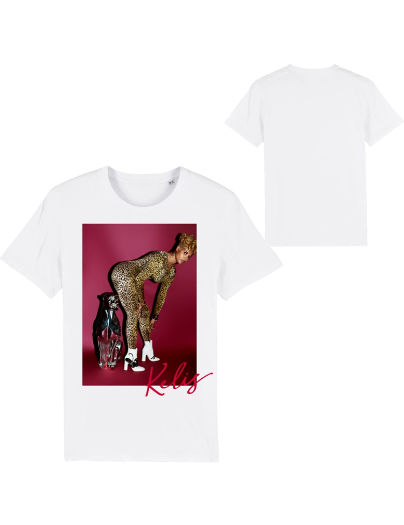 Rockinstone - Camiseta Unissex Kelis Leopardo-S