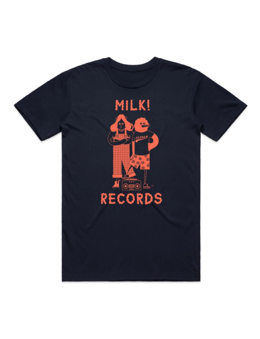 Rockinstone - Courtney Barnett Milk Records Camiseta Marinha-S