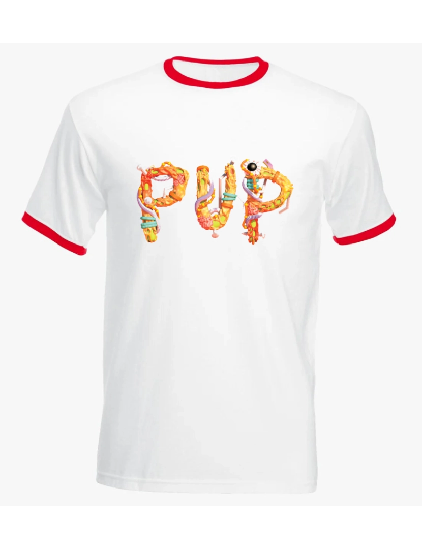 Rockinstone - Camiseta PUP The Unraveling of PUPTHEBAND Ringer-S