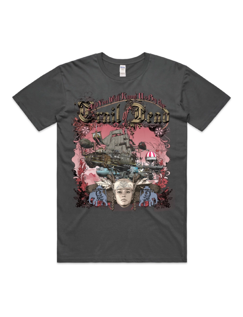 Rockinstone - Camiseta E você nos conhecerá pela trilha do navio de guerra morto-S