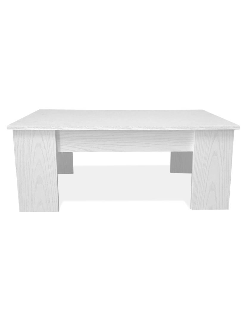 imagem de Mesa de Centro Elevatória Nyana Home Artik White Resistente Fácil de Limpar Design Moderno2