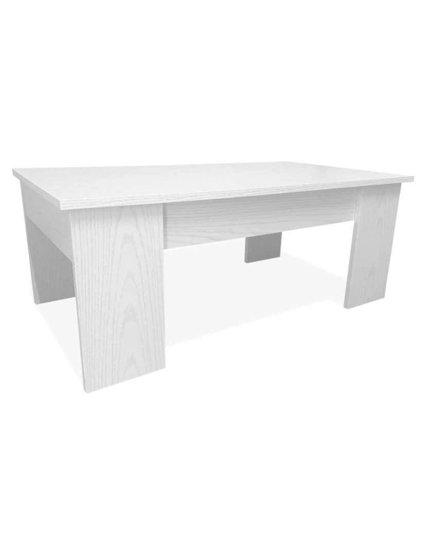 imagem de Mesa de Centro Elevatória Nyana Home Artik White Resistente Fácil de Limpar Design Moderno3