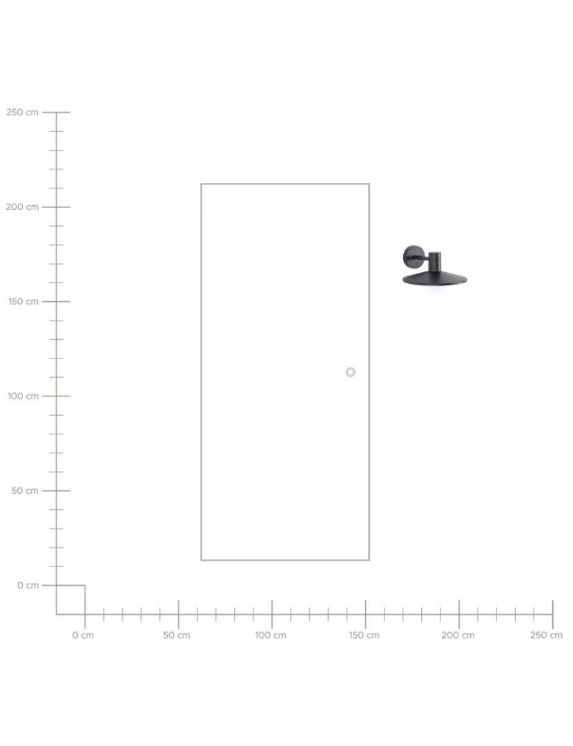 imagem de Candeeiro de parede em alumínio preto 20 cm para exterior de design moderno6