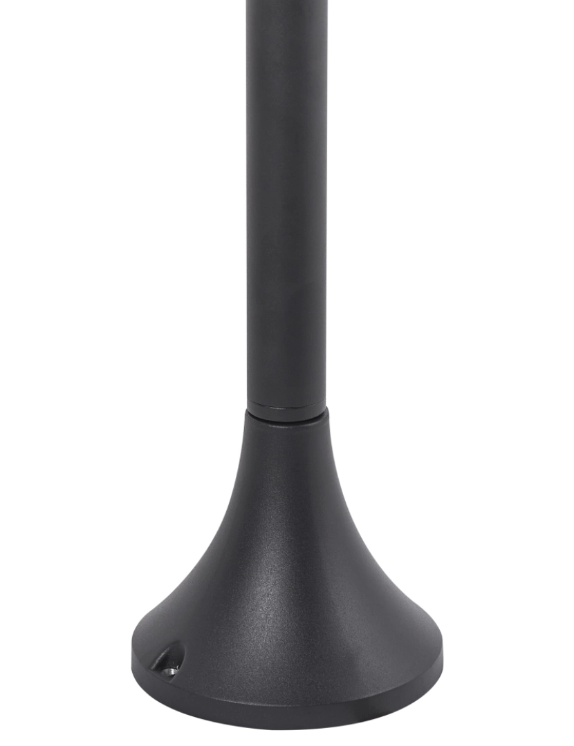 imagem de Candeeiro Bollard de jardim em alumínio preto 98 cm para exterior de design moderno5